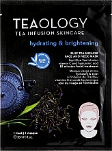 Маска для для лица и шеи с экстрактом голубого чая - Teaology Blue Tea Miracle Face and Neck Mask — фото N1