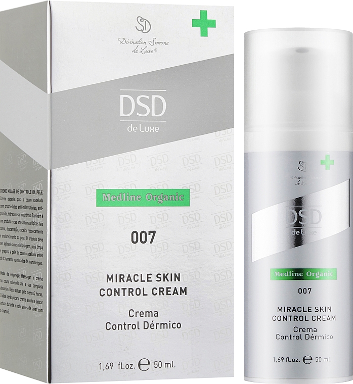 Крем "Міракл скін контроль" № 007 - Simone DSD de Luxe Medline Organic Miracle Skin Control Cream — фото N2