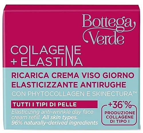 Денний крем для обличчя - Bottega Verde Collagen + Elastine Day Face Cream Refill (змінний блок) — фото N2