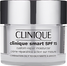 Дневной крем для комбинированной кожи склонной к жирности - Clinique Smart Custom-Repair Moisturizer SPF15 — фото N1