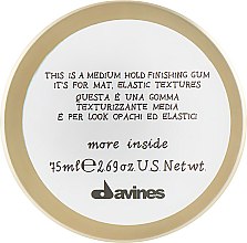 Эластик-гель для подвижных структур - Davines More Inside Medium Hold Finishing Gum — фото N1
