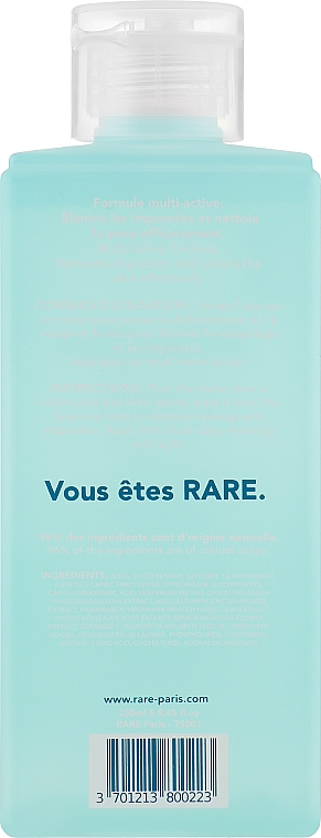 Мицеллярная вода - RARE Paris Carbone Glace Purifying Micellar Water — фото N3