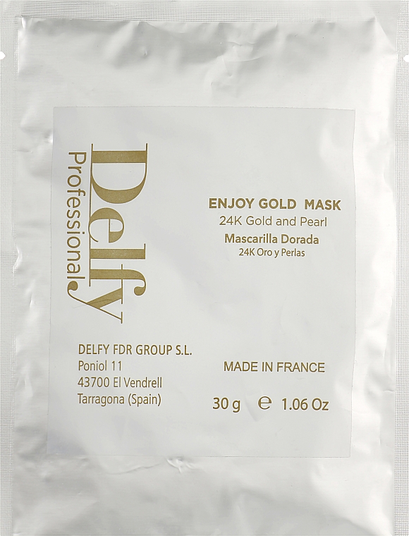Відлущувальна маска для обличчя - Delfy Cosmetics Enjoy Gold Mask — фото N1