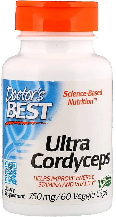 Ultra Cordyceps, 750 мг, капсули - Doctor's Best — фото N1