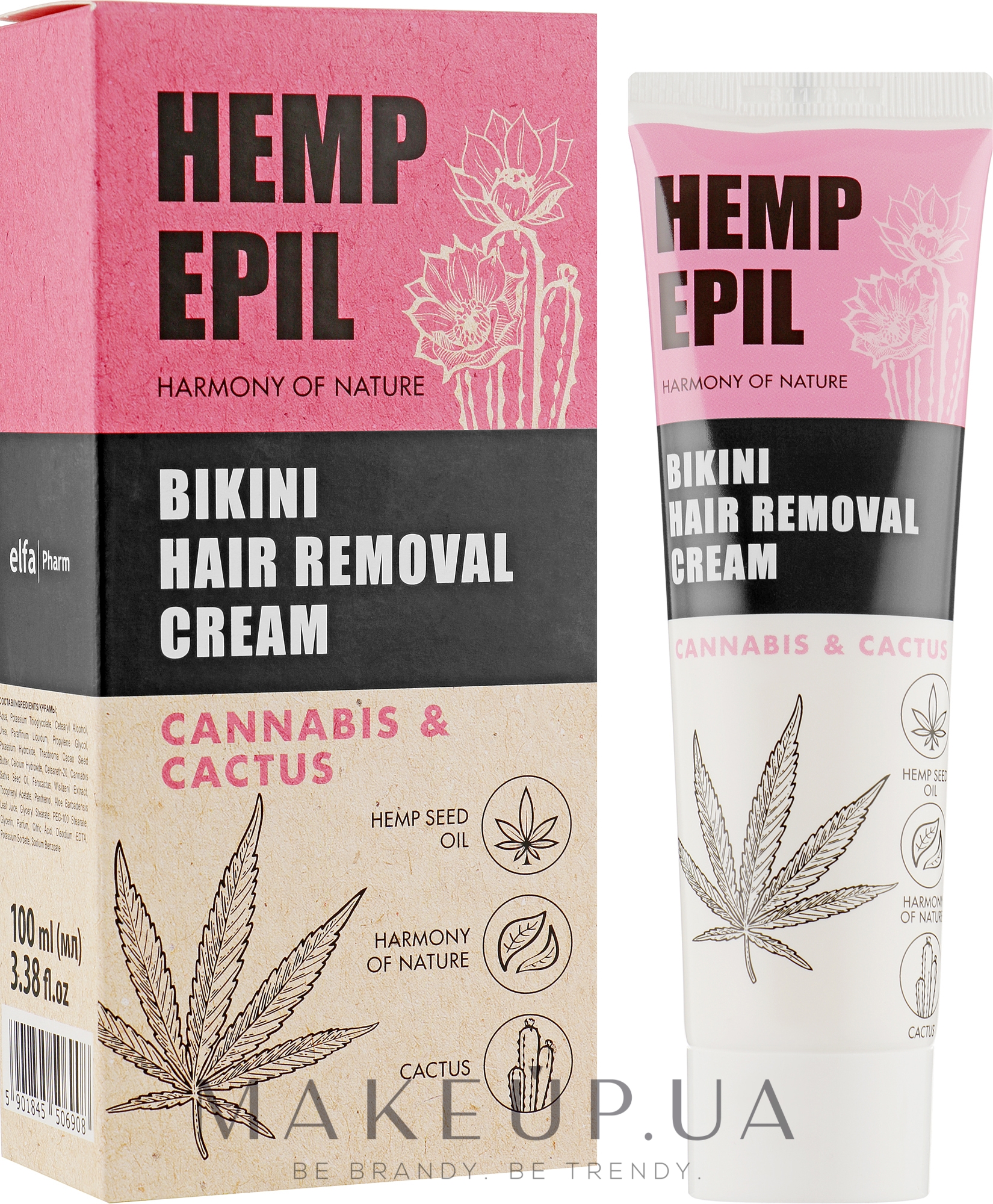 Крем для депіляції бікіні - Hemp Epil Bikini Hair Removal Cream — фото 100ml