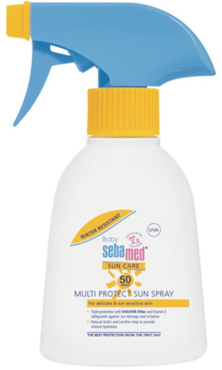 Детский солнцезащитный спрей - Sebamed Baby Sun Spray SPF50 — фото N3