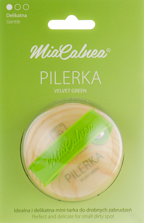 Круглая терка для ног - MiaCalnea Pilerka Velvet Green — фото N1