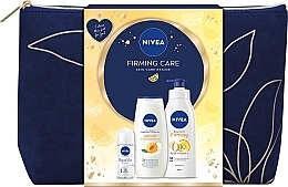Парфумерія, косметика Набір - Nivea Firming Care Set (b/milk/400ml + sh/gel/250ml + deo/50ml + bag/1psc)