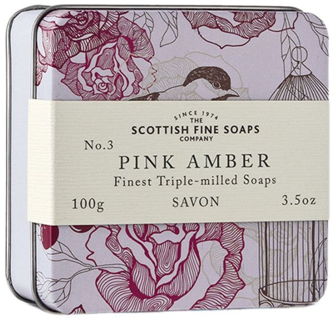 Мыло "Розовая амбра" - Scottish Fine Soaps Soap In A Tin — фото N1