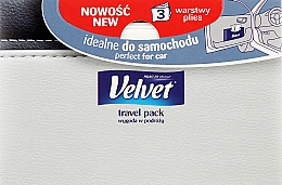 Универсальные салфетки, 3 слоя, 50 шт, серая упаковка - Velvet Travel Pack — фото N1