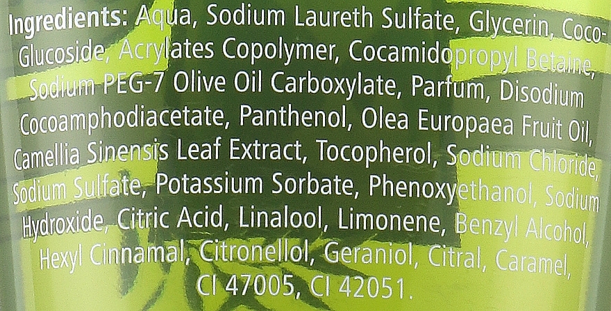 Гель для душа с экстрактом зеленого чая - D'oliva Pharmatheiss (Olivenol) — фото N2