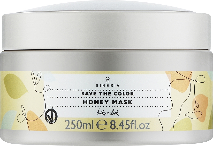 Питательная тонировочная маска для волос "Мед" - Sinesia Save The Color Honey Mask — фото N1