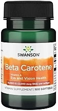 Вітамінна добавка "Бета-каротин" - Swanson Beta Carotene 10 000 IU — фото N1