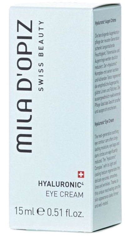 Крем для кожи вокруг глаз с гиалуроновой кислотой - Mila D’Opiz Hyaluronic 4 Eye Cream — фото N2