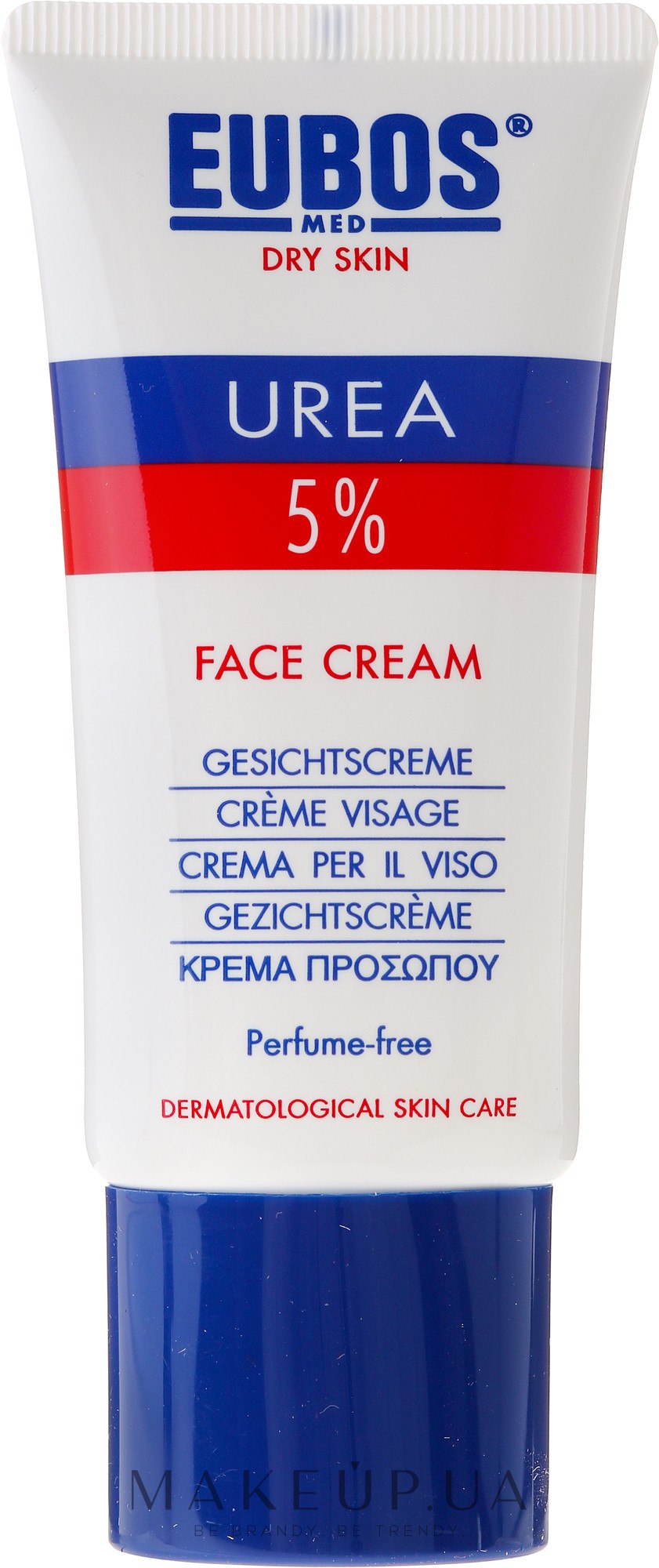 Увлажняющий крем для лица с мочевиной - Eubos Med Dry Skin Urea 5% Face Cream — фото 50ml