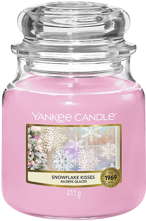 Ароматична свічка у банці - Yankee Candle Snowflake Kisses Jar Candle — фото N2