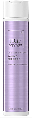 Тонирующий бессульфатный шампунь для волос - Tigi Copyright Custom Care Toning Shampoo — фото N1