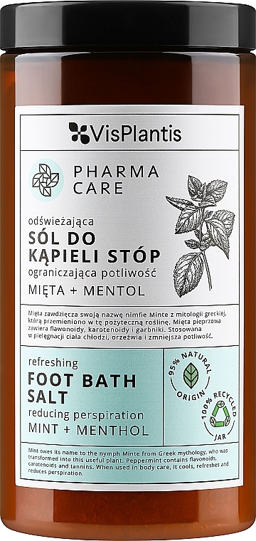 Соль для ног "Мята + ментол" - Vis Plantis Pharma Care Foot Bath Salt — фото N1