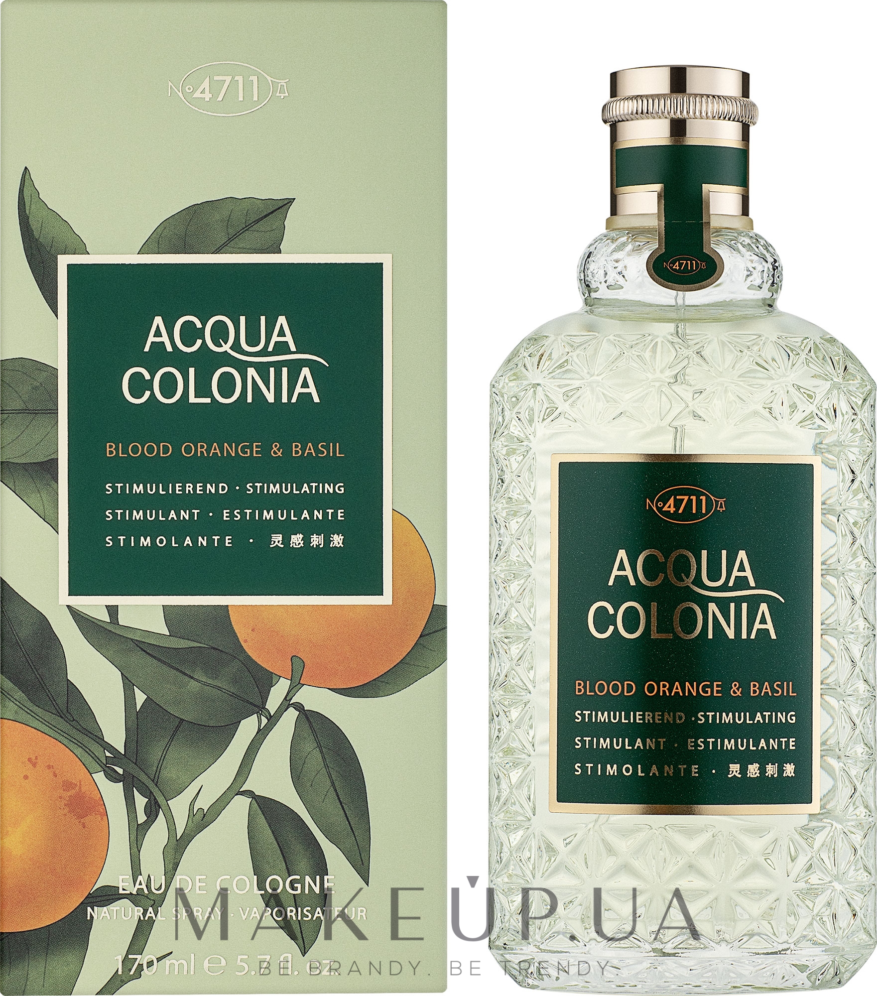 Maurer & Wirtz 4711 Acqua Colonia Blood Orange & Basil - Одеколон — фото 170ml