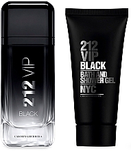 Carolina Herrera 212 Vip Black - Набор (edp/100ml + sh/gel/100ml) — фото N2
