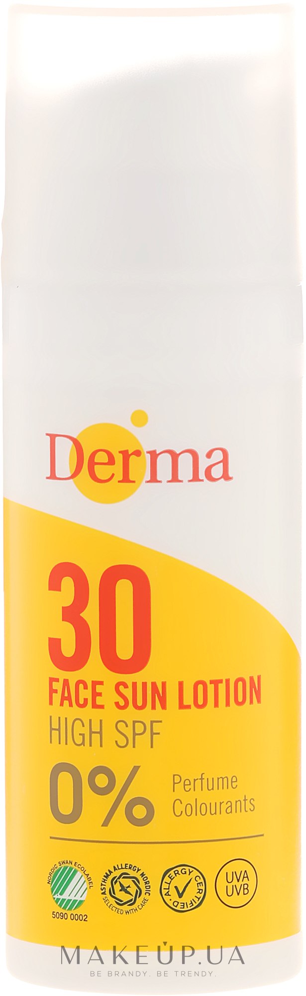 Сонцезахисний крем для обличчя - Derma Sun Face Cream SPF30 High — фото 50ml