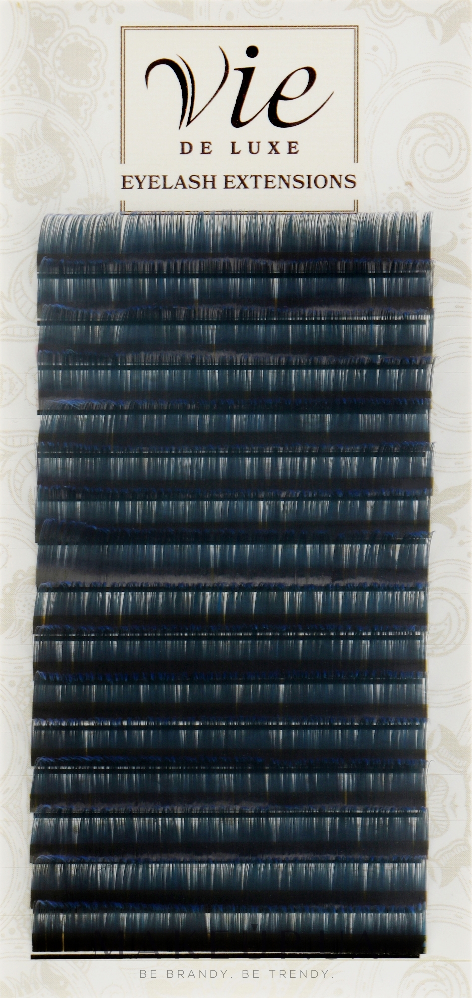 Ресницы в ленте черно-синие B 0,07/10 - Vie de Luxe — фото 1уп