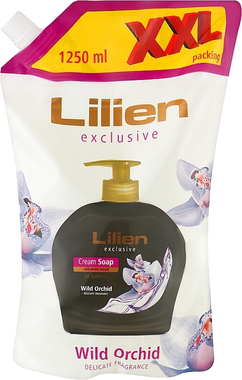 Жидкое крем-мыло "Дикая орхидея" - Lilien Wild Orchid Cream Soap Doypack — фото N2