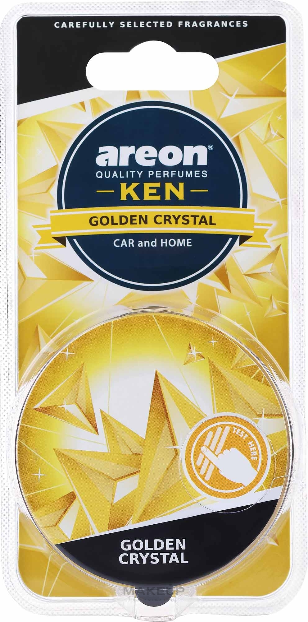 Ароматизатор повітря в блістері "Золотий кристал" - Areon Gel Ken Blister Golden Crystal — фото 30g