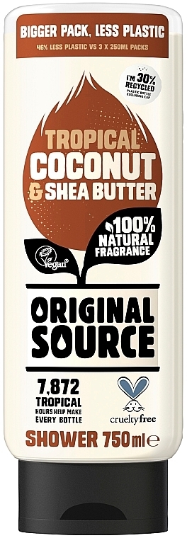 Гель для душа - Original Source Tropical Coconut&Shea Butter Shower Gel  — фото N1