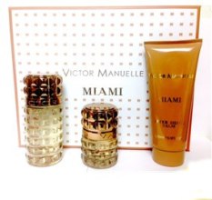 Парфумерія, косметика Victor Manuelle Miami for Him - Набір (edp/100ml + edp/50ml + ash/balm/200ml)