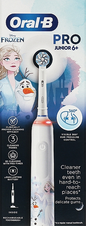Електрична зубна щітка - Oral-B Pro Junior Frozen — фото N6