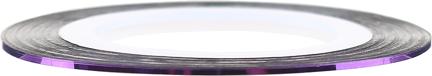 Голографічна стрічка для дизайну нігтів, фіолетова - Deni Carte — фото N1