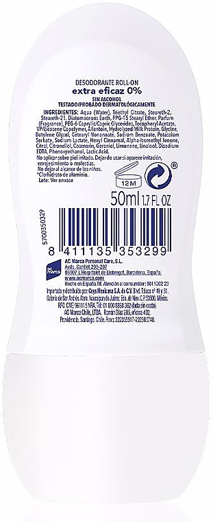 Шариковый дезодорант - Lactovit Original 0% Extra Effective 48H Deo Roll-On — фото N2