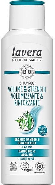 Шампунь для волосся "Об'єм і сила" з органічним бамбуком - Lavera Volume&Strength Shampoo — фото N1