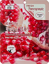 Духи, Парфюмерия, косметика Тканевая маска "Гранат" - 3W Clinic Fresh Pomegranate Mask Sheet