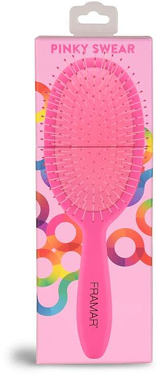 Распутывающая щетка для волос, розовая - Framar Detangle Brush Pinky Swear — фото N2