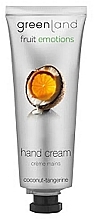 Парфумерія, косметика Крем для рук - Greenland Fruit Emulsion Hand Cream Coconut