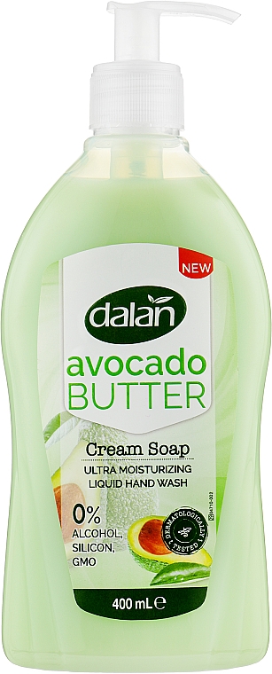 Рідке крем-мило з олією авокадо - Dalan Cream Soap Avocado Butter — фото N1
