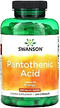 Пантотеновая кислота, 500 мг, в капсулах - Swanson Pantothenic Acid 500mg Capsules — фото N1
