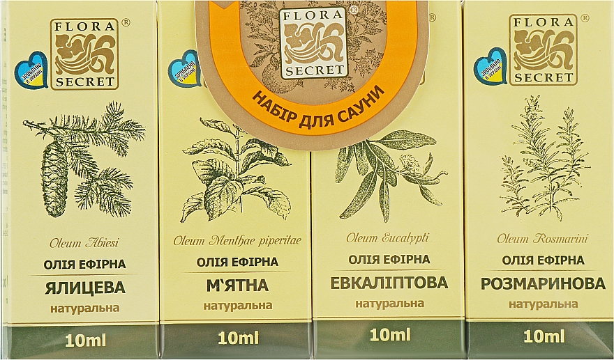 Набір для сауни - Flora Secret (oil/10ml + oil/10ml + oil/10ml + oil/10ml)