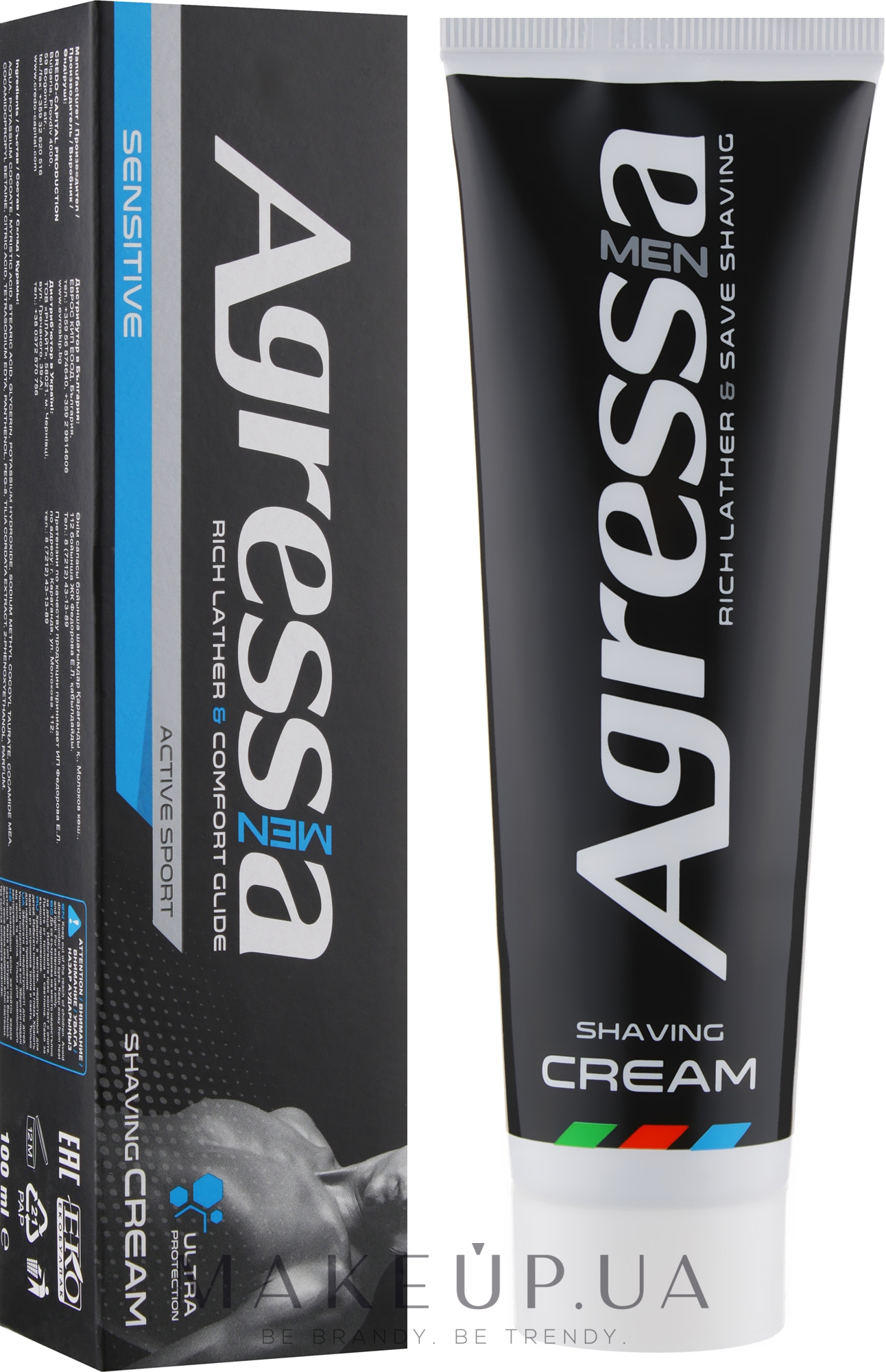Крем для бритья - Agressia Sensitive Cream — фото 100ml