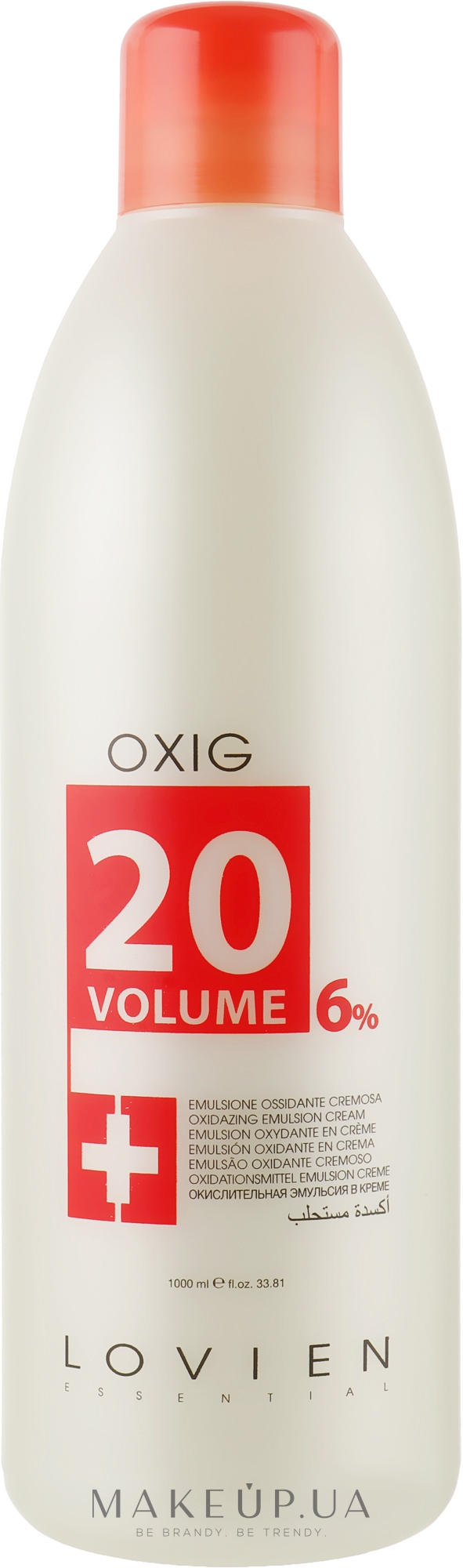 Окислитель 6 % - Lovien Essential Oxydant Emulsion 20 Vol — фото 1000ml