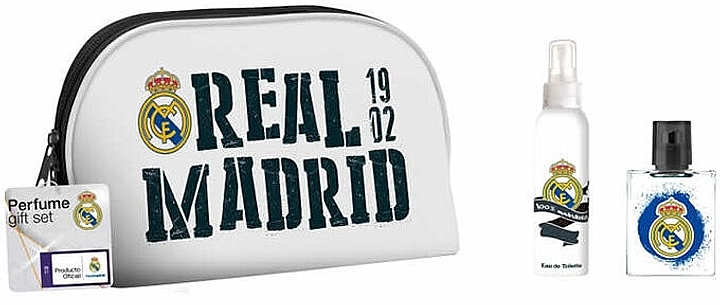 Air-Val International FC Real Madrid - Набір (edt/50ml + b/spray/10oml + toiletry/bag/1pcs) — фото N1