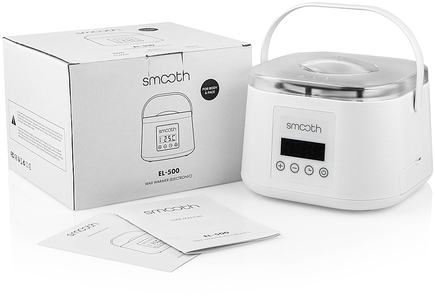 Воскоплав EL-500 White на 100W та 500 мл, білий - SMOOTH Wax Warmer — фото N2