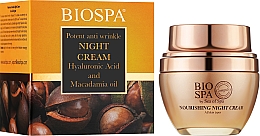 Ночной крем против морщин "Гиалуроновая кислота и макадамия" - Sea of Spa Bio Spa Hyaluronic Acid & Macadamia Oil Night Cream — фото N2