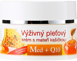 Питательный крем для лица с маточным молочком - Bione Cosmetics Honey + Q10 Cream — фото N2