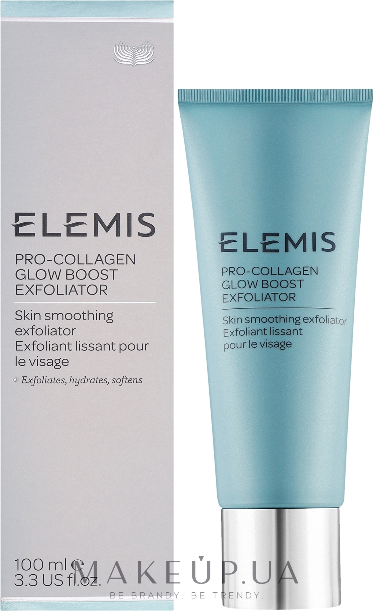 Ексфоліант для розгладження та сяйва шкіри обличчя - Elemis Pro-Collagen Glow Boost Exfoliator — фото 100ml