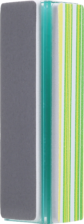 Баф полировочный для ногтей, треугольный, зеленый - Top Choice — фото N2