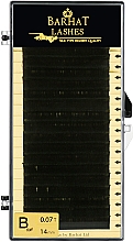 Парфумерія, косметика Накладні вії B 0,07 мм (14 мм), 20 ліній - Barhat Lashes
