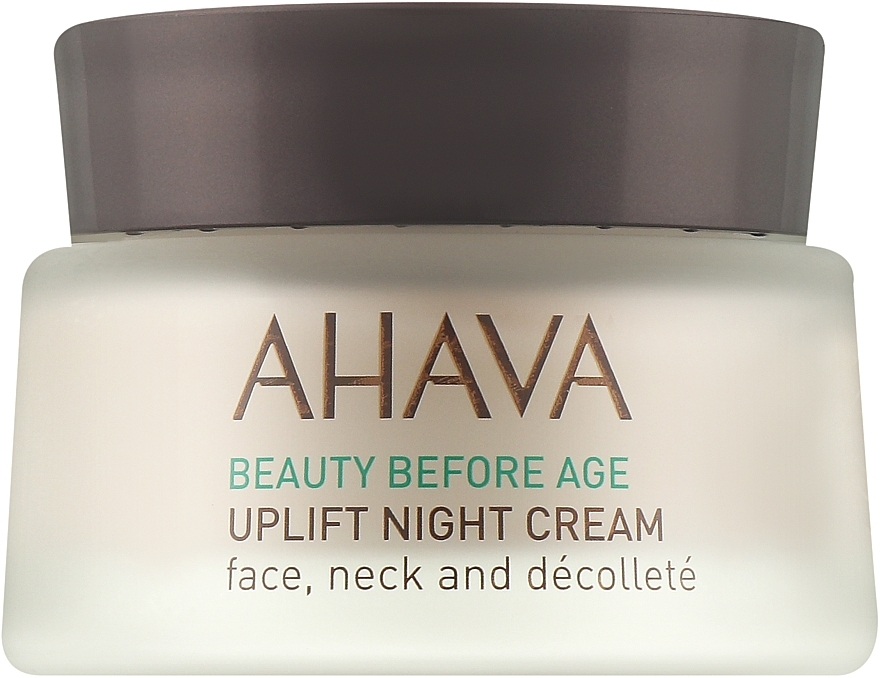 Лифтинговый ночной крем широкого спектра - Ahava Beauty Before Age Uplifting Night Cream For Face, Neck & Decollete (тестер) — фото N1